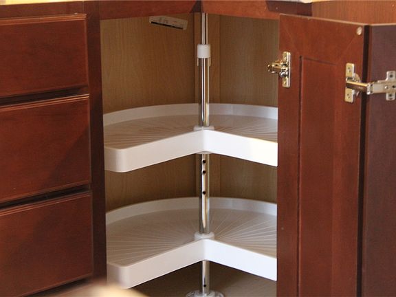 Ample storage in kitchen including a large island.