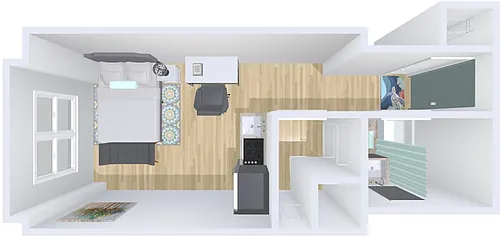 Floor plan studio 22