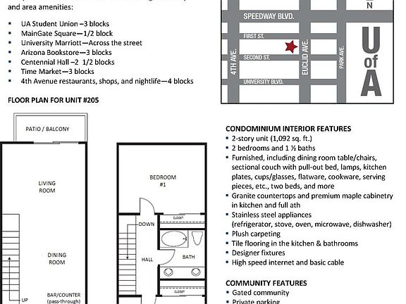 Floor plan and location map