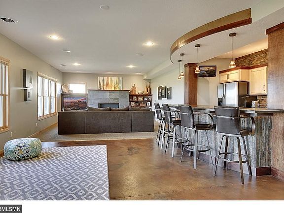 Lower level bar/family room