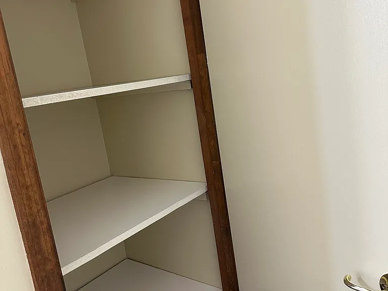 Upstairs bathroom linen closet