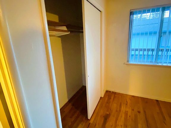 Closet in living room for extra storage space.