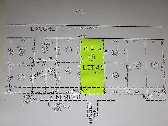 Parcel Map of Lot