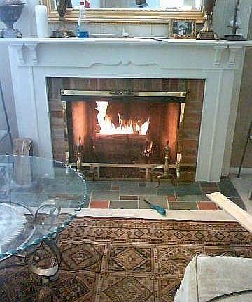 Living rm fireplace