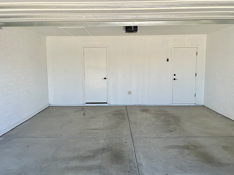 Two car garage