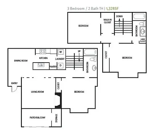 Floor plan C1TH