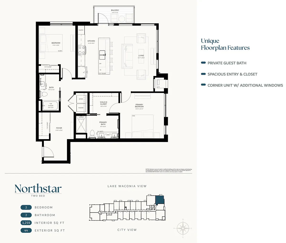 Floor plan Northstar