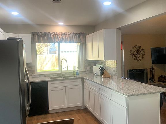 Plenty of cabinet space and granite countertops!