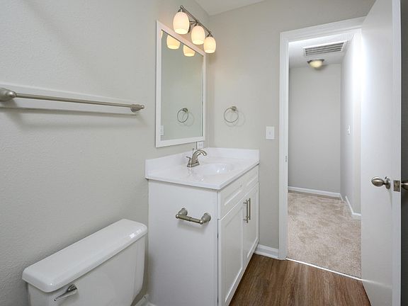 Upgraded bathrooms with new vanities, fixtures and mirrors