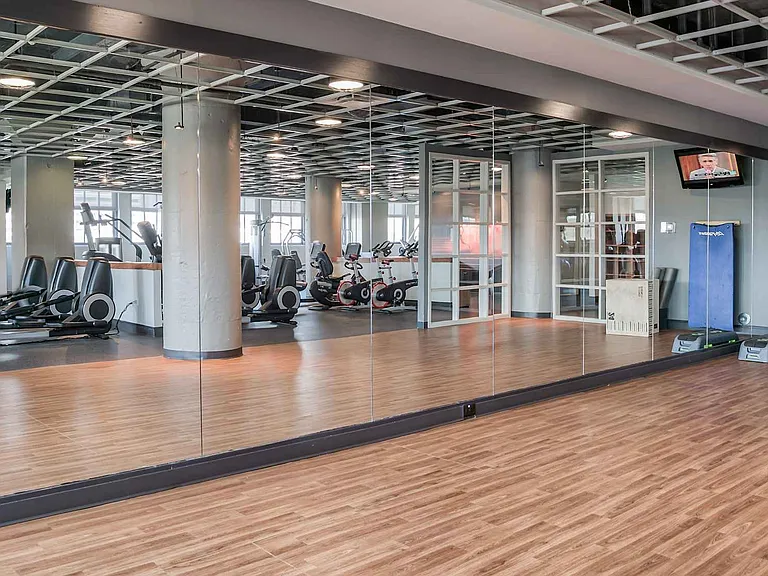 Spacious fitness center