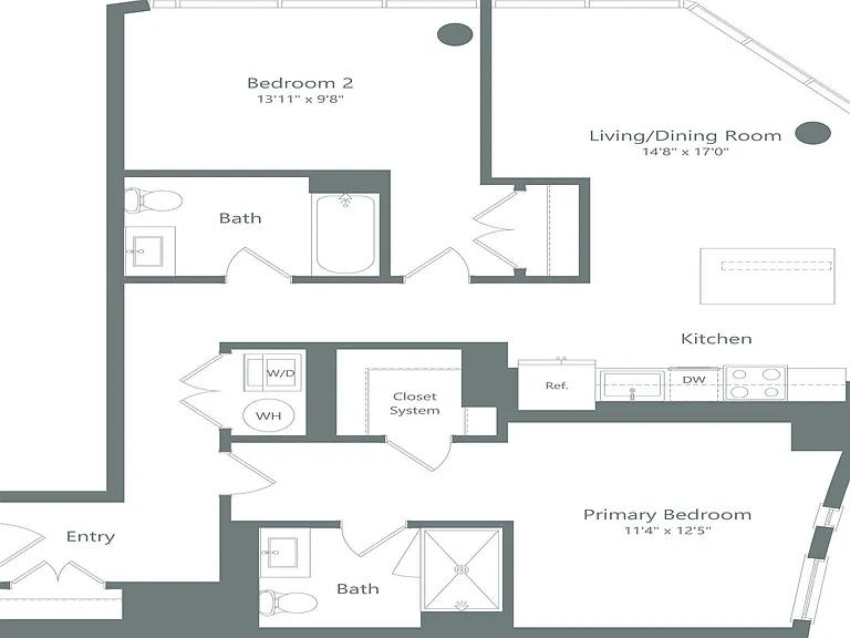 B3 floor plan Hoboken Point
