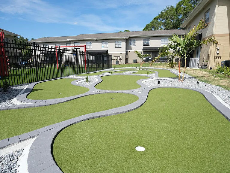 Kids mini-golf course!
