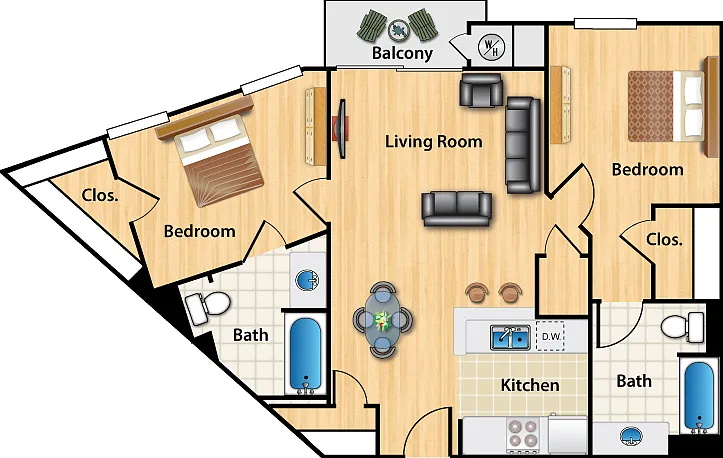 L Floorplan Diagram