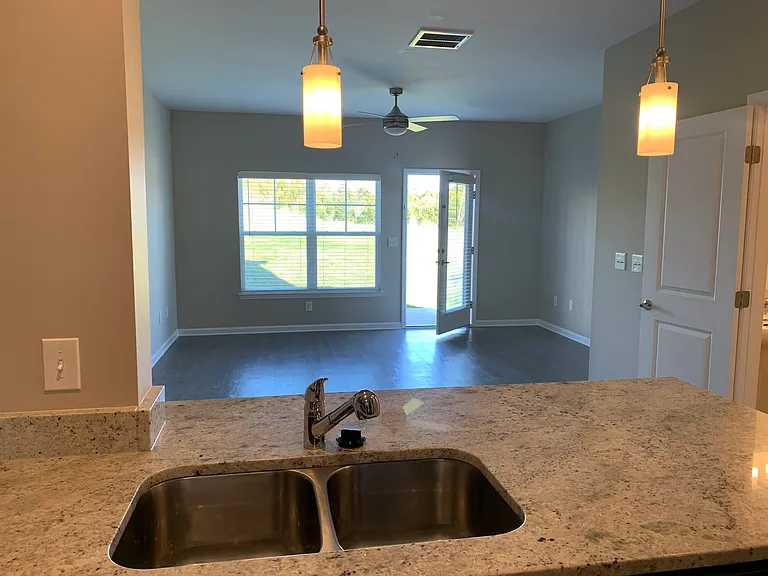 Phase II Townhome Kitchen view of living room