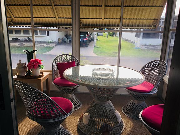 Porch with ac unit