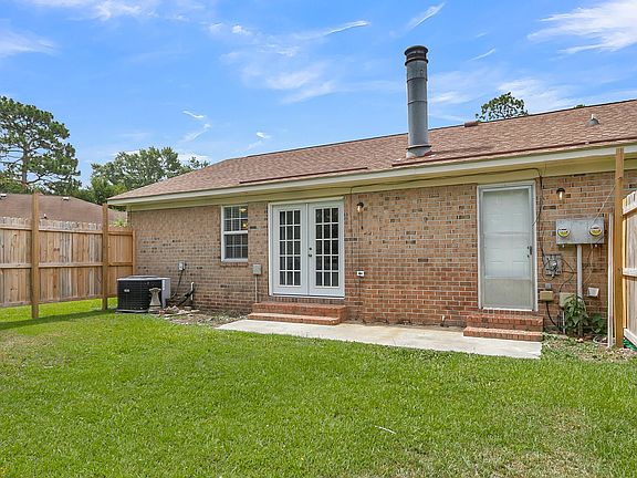 Private back patio