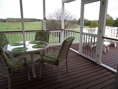 From covered deck to open deck