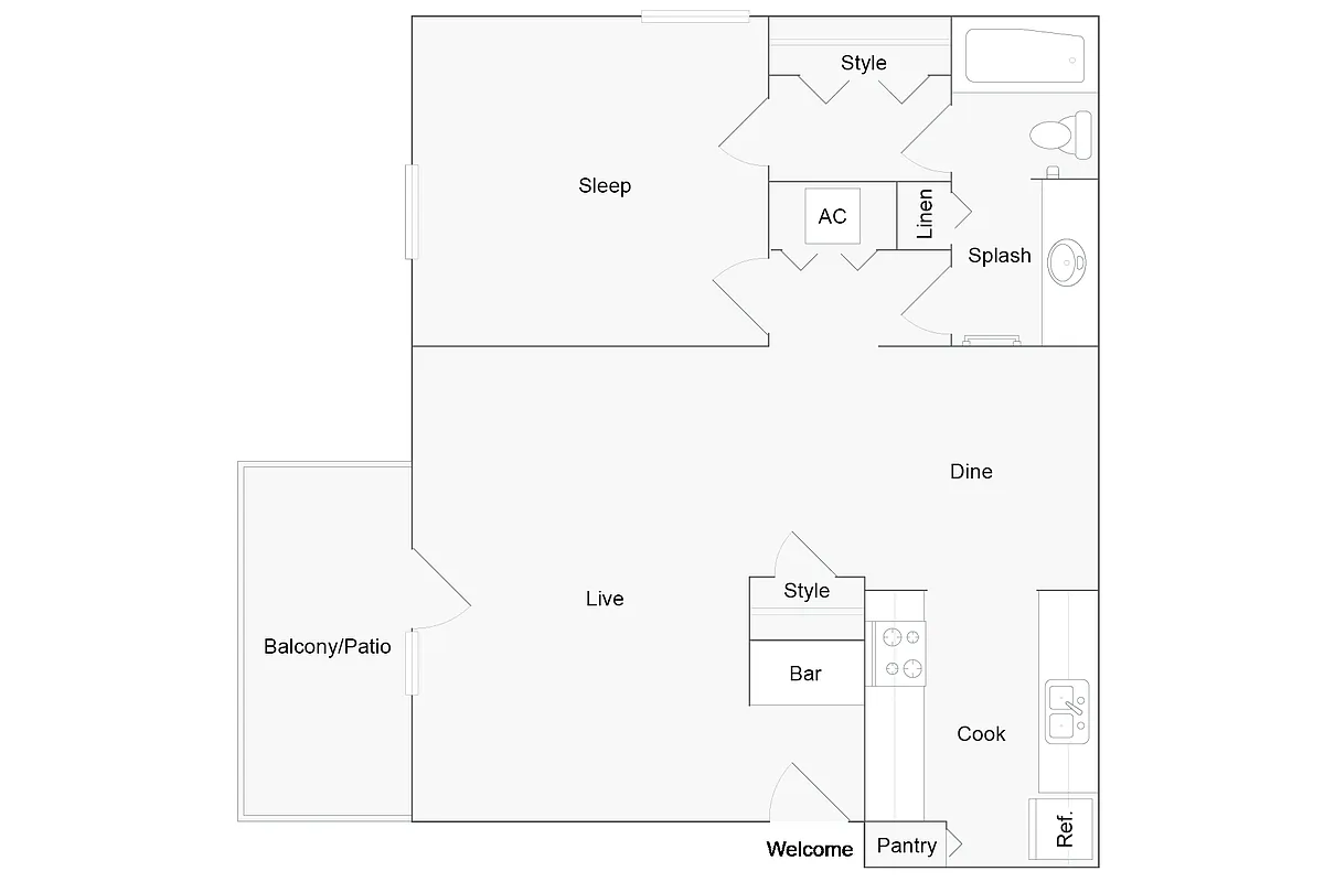 Floor plan Amherst