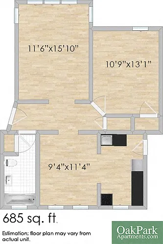 Floor plan 101 S. Harvey W, 103 S. Harvey, 239 South W, 243 S