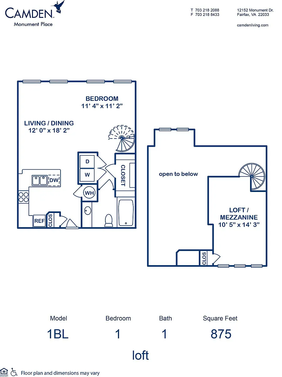 Floor plan 1BL