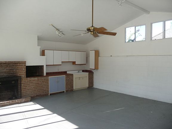 Bonus room fireplace, barbeque, sink