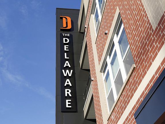 The Delaware Apartments Sign