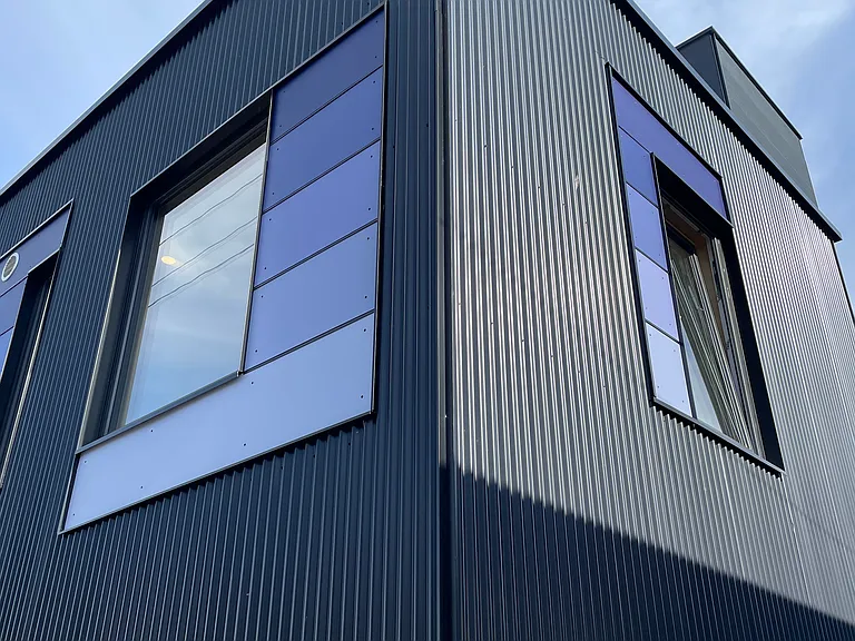 Triple pane windows keep the apartment cozy and quiet