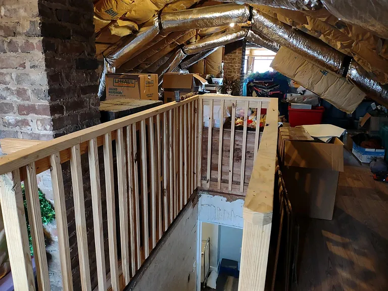 Very large attic for storage