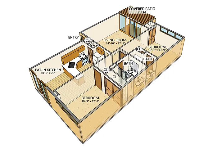 Floor plan Amherst Manor