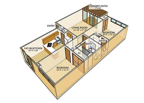 Floor plan Amherst Manor