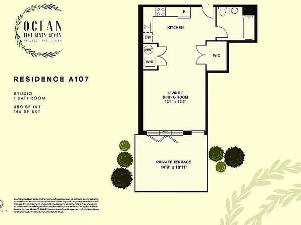 567 Ocean Ave #A107, Brooklyn, NY 11226