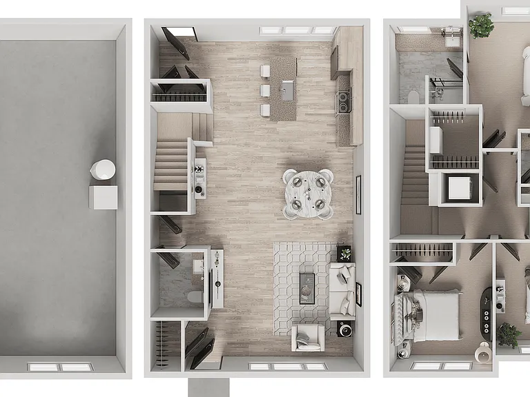 3x2.5THP | 3-Bedroom Floorplan 3x2.5THP | 3-Bedroom Floorplan