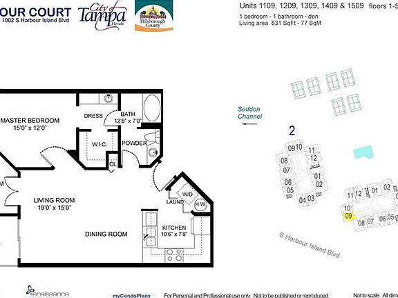 4th image of 1000 S Harbour Island Blvd APT 2109