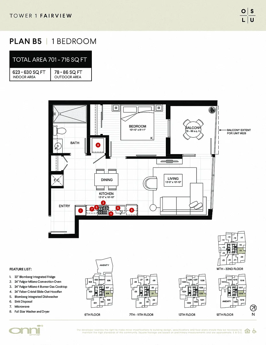 Floor plan Fairview B5