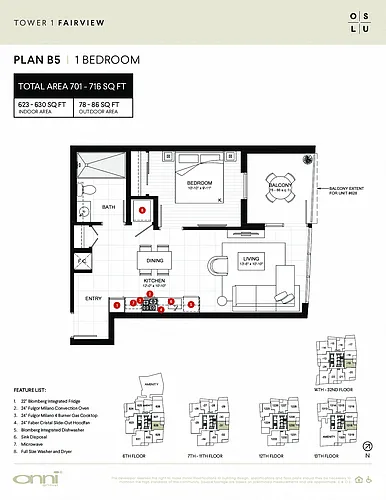 Floor plan Fairview B5