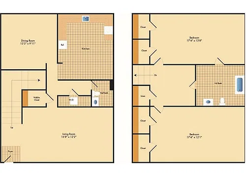 Floor plan Cedar Glen Townhouse II