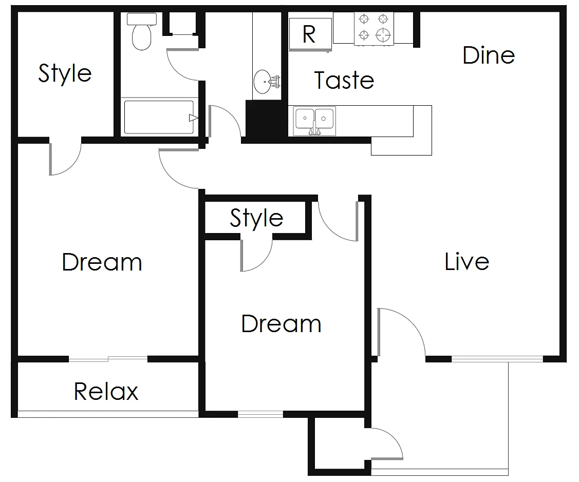 Floor plan B1