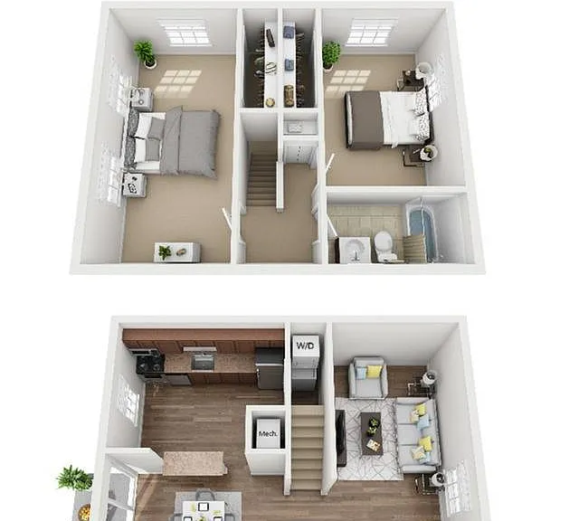 2 Bedroom 1 bath- Colonial 2 Bedroom 1 bath- Colonial