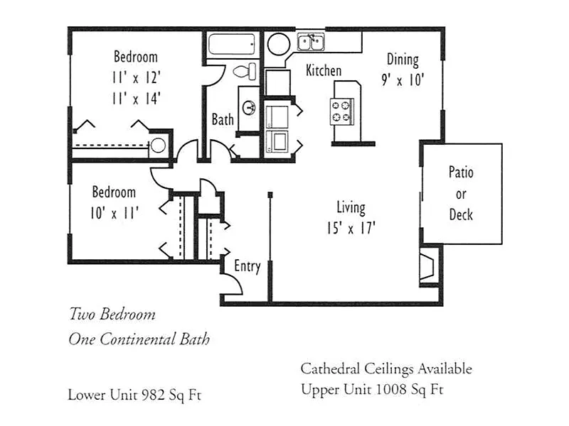 Floor plan 2x1A