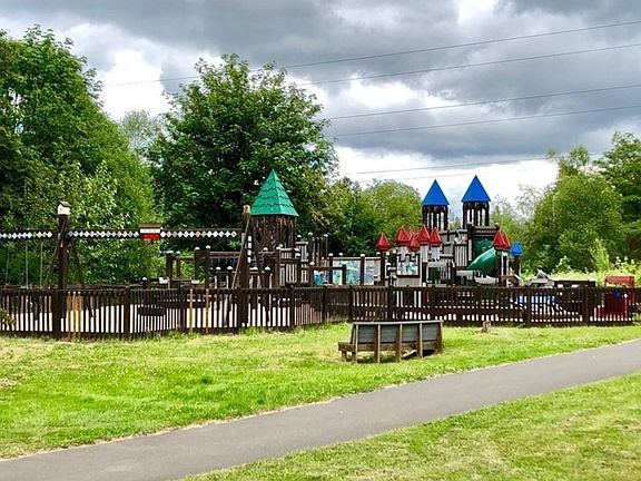 park and playground across the street