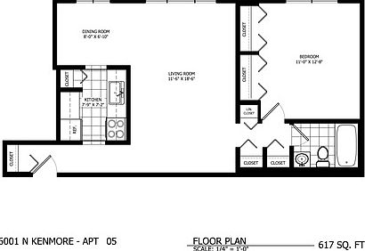 3rd image of 6001 N Kenmore Ave APT 405