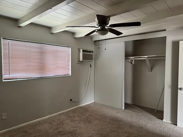 Wall Ac in bedroom & Walk in Closet