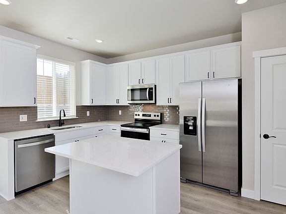 Each kitchen comes with stainless-steel appliances included.