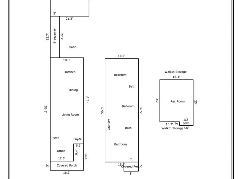 Downstairs room can be office/room optional, with a full bathroom .
