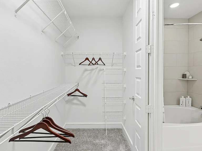 2 Bedroom Model: Primary Bathroom and Closet
