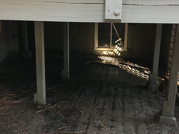 Storage underneath deck
