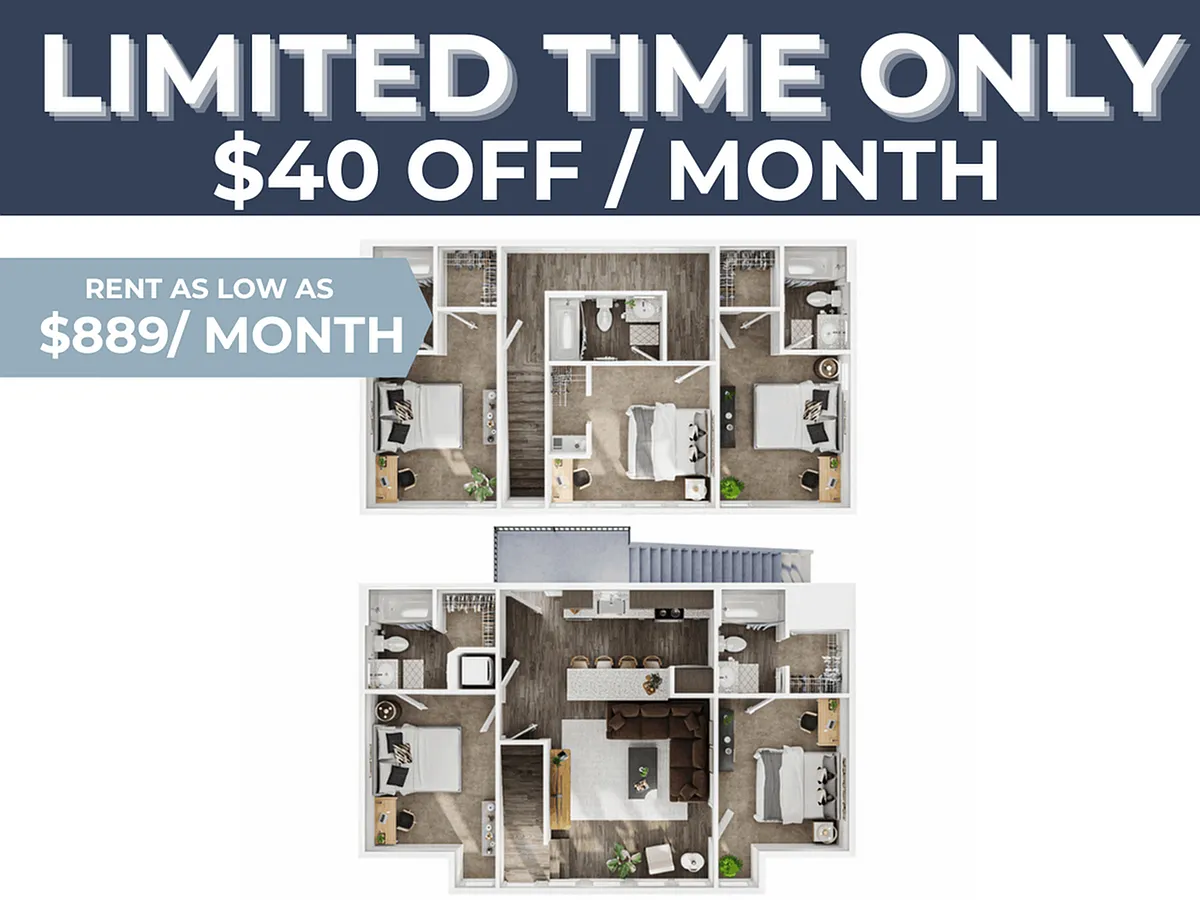 Floor plan 5BR/5BA - Townhome Rancher