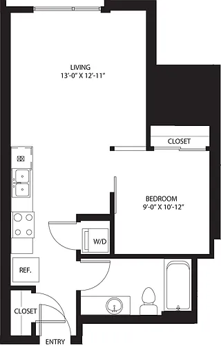 Floor plan One Bedroom O3