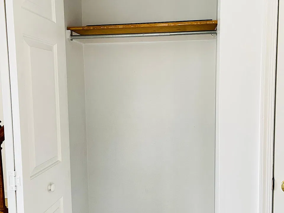 Downstairs closet