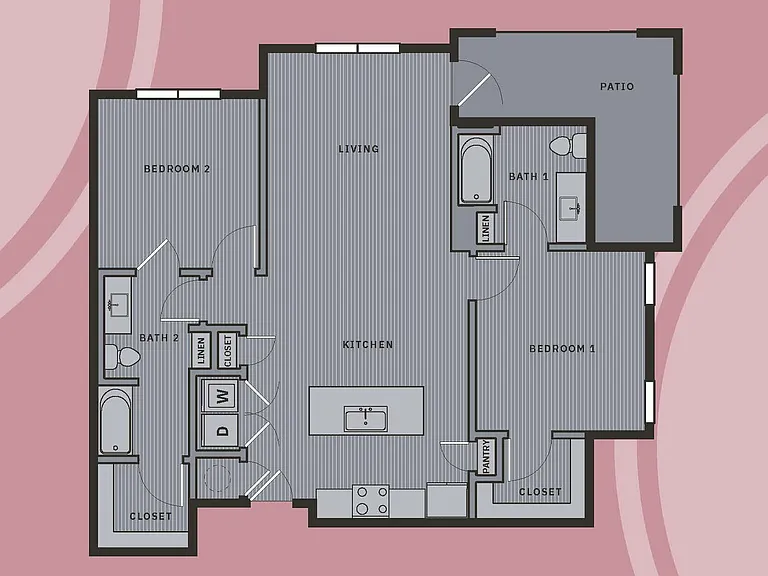 The Seville: 2BR, 2BA